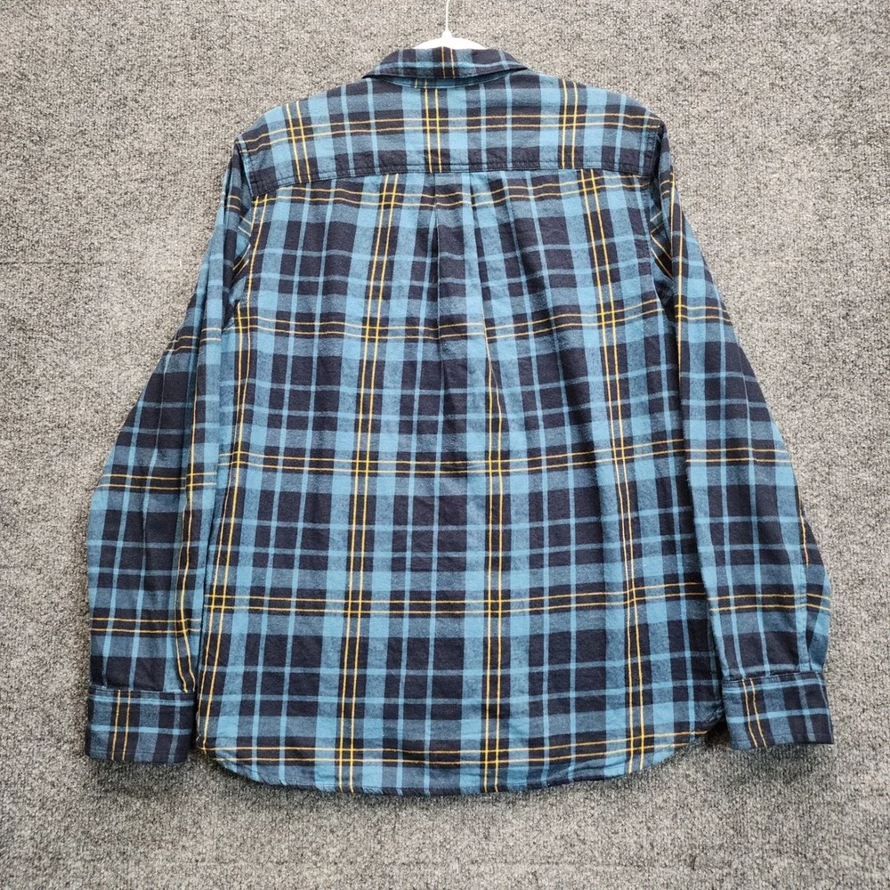 The‎ North Face Men's Plaid Cotton Flannel Button Up Outdoor Hiking Shirt Size M